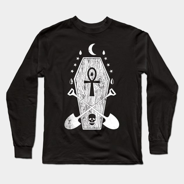 Grave Digger Creepy Punk Gothic Musician Long Sleeve T-Shirt by theperfectpresents